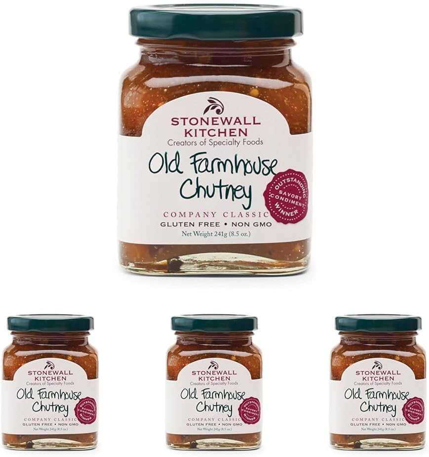 Stonewall Kitchen Old Farmhouse Chutney, 8.5 Ounces (Pack of 4)