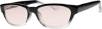 Real Glass Reading Glasses G502 with Pink Magnifying Lenses, UV Blocking Comfort Tint, 0.25 to 3.00 Diopter