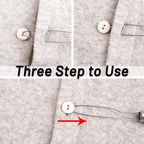 2 Pack Easy Button Hook - Button Assist Device Helper Tool - Stainless Steel Button Fastener Tool for Easy Button - One Hand Dressing Aids (2 Pack)