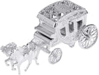 Toyvian Carriage Gift Box Plastic Candy Box for Wedding Party Gift Boxes Favors (Silver)