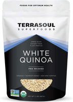 Terrasoul Superfoods Organic White Quinoa, 2 Lbs - Pre-washed | Gluten-free | Plant Protein
