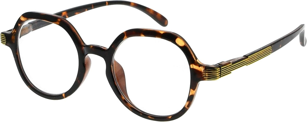 Eyekepper Retro Design Glasses for Women Reading - Vintage Reading Eyeglasses Small Lens Readers Men - Tortoise +3.50