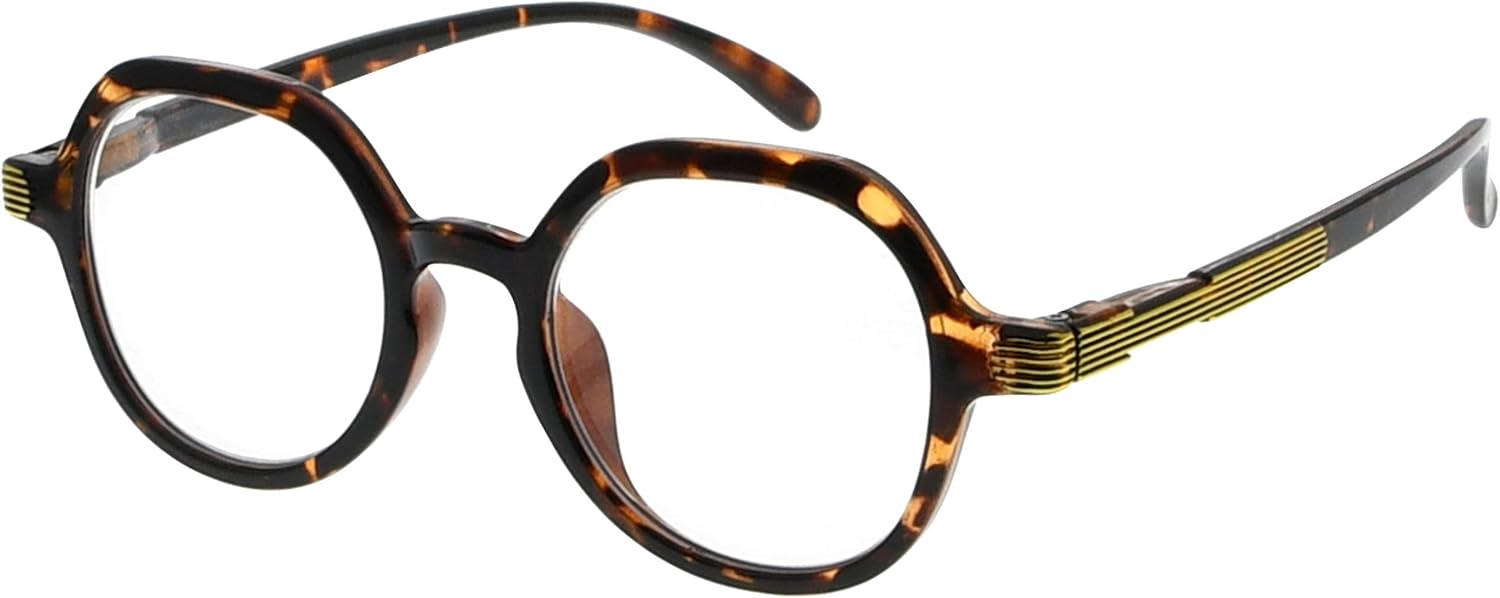 Eyekepper Retro Design Glasses for Women Reading - Vintage Reading Eyeglasses Small Lens Readers Men - Tortoise +3.50