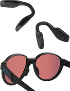 Acefrog 2 Pieces Upgraded Nose Pads for Oakley Metalink OX8153, Bat Flip OX8183 Eyeglasses, Miter OX8154, Cogswell OX8157 Bevel, Activate Eyeglass Push-in Nose Piece Replacement, Anti-Slip, Black