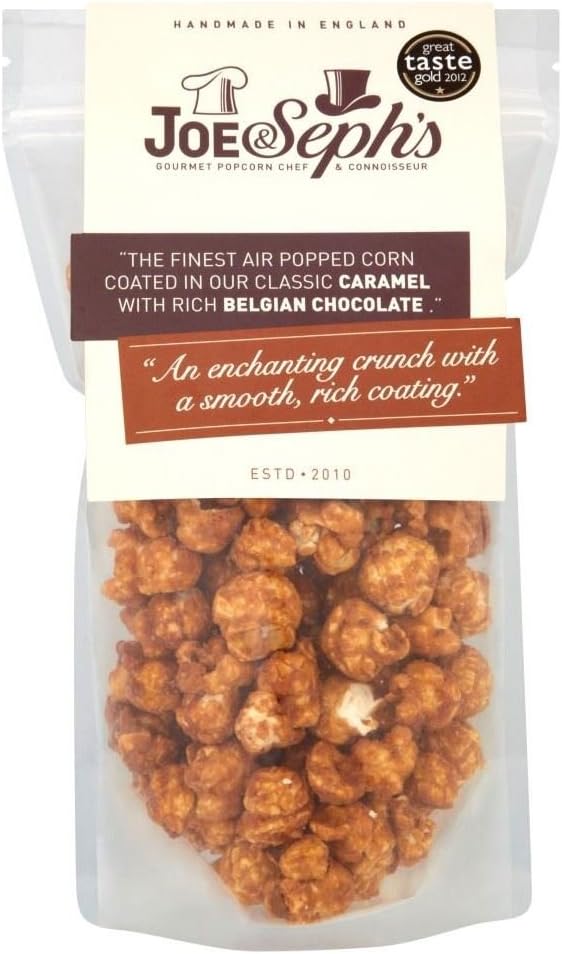 Joe & Sephs's Caramel & Belgian Chocolate Popcorn 90g