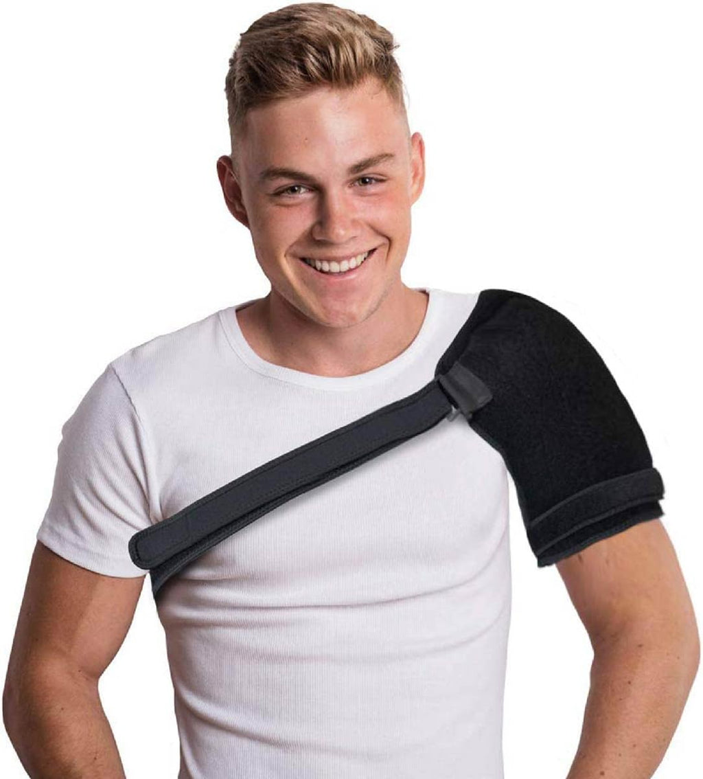 NatraCure Hot & Cold Shoulder Ice Pack Wrap - Cold Therapy Ice Pack Wrap, Large Ice Pack, Sling for Rotator Cuff, Large Ice packs for Injuries Reusable, Dislocated Shoulder, Labrum Tear - (730-RET)