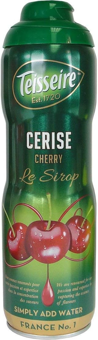 Teisseire Cherry Syrup Cerise 600 ml 20.3 fl oz (2 Pack)