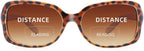 JM Classic Bifocal Reading Glasses Square Stylish Gradient Sunglasses Readers for Women +2.5 Tortoise