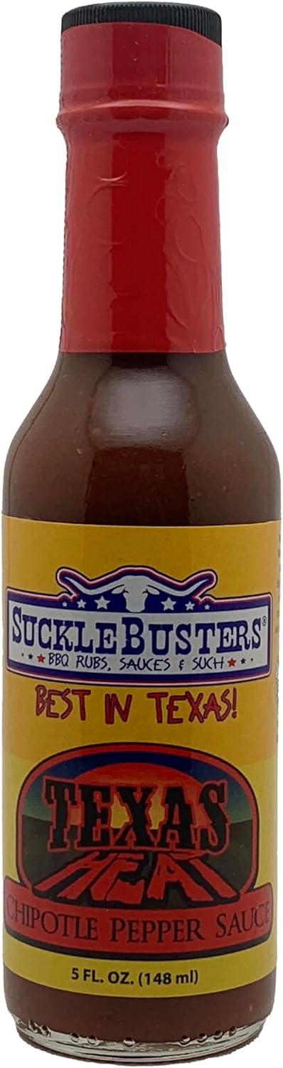 Suckle Busters Texas Heat Premium Pepper Sauce, Chipotle, 5 Ounce
