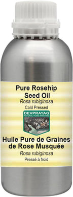 Pure Rosehip Seed Oil (Rosa rubiginosa) Cold Pressed 300ml (10 oz)