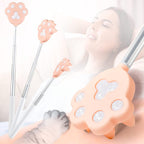 NURENDER Portable Extendable Back Scratcher for Men and Women, 9 to 27 inches Long Telescoping Handle, Cute Cat Claw Head, Manual Head Neck Foot Back Scratcher (Pink)