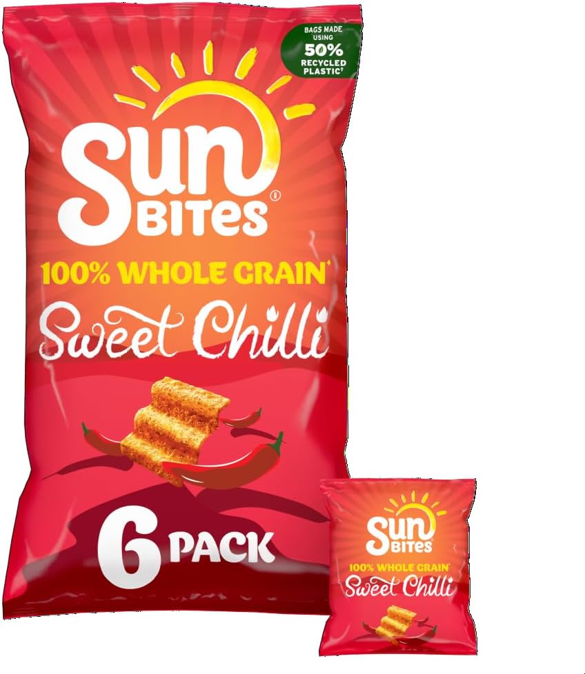 Walkers Sunbites Sweet Chilli Snacks 6 x 25g