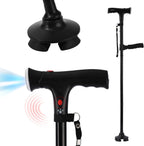 Canehero Walking Cane，Smart Cane，Freedom Canes with Led Light and Emergency Alarm - Height Adjustable from 34.5 to 38.5 Inches, Suitable for The Elderly and Adults, Cane Hero for Women