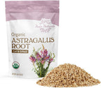 Organic Astragalus Root Cut & Sifted, 4 Ounces (Astragalus membranaceus) USDA Certified | Resealable Pouch| Packaged in The USA