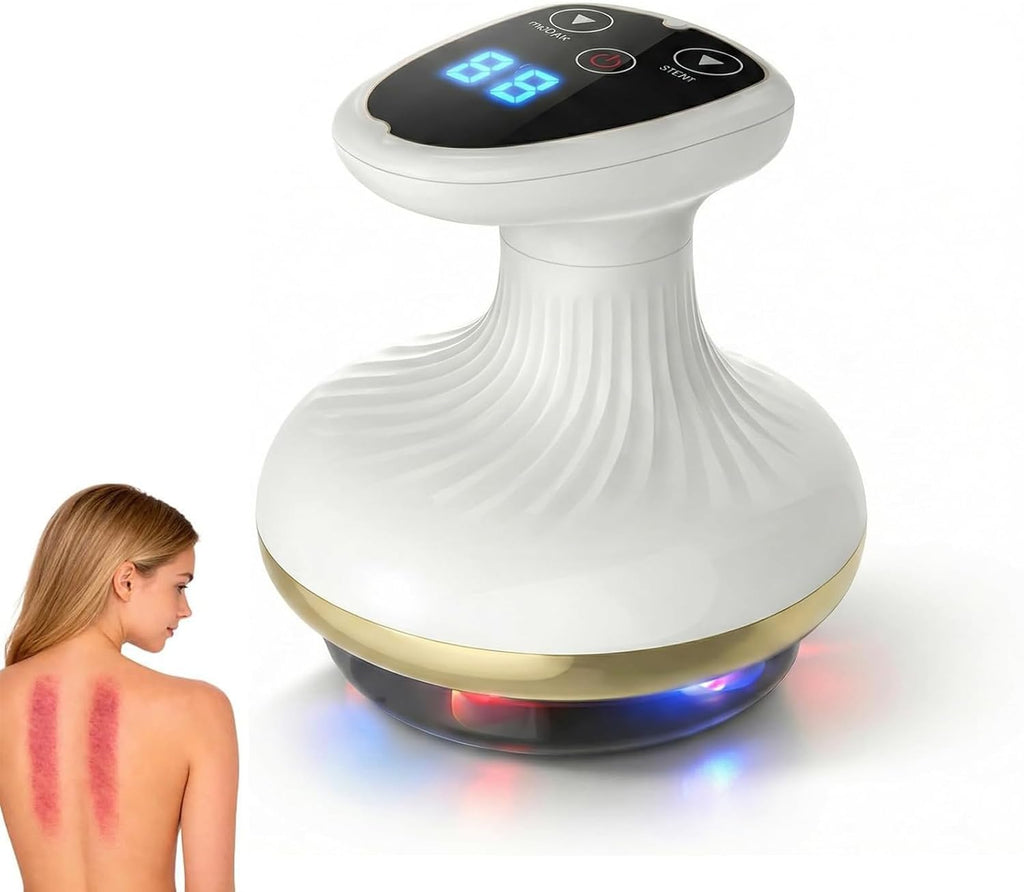 Cellulite Massager, Electric Gua Sha Device for Cellulite Massage Tool, Smart Cupping Massager with 9 Suction Levels & Heating, Cellulites Remover for Deep Massage, Firmer for Legs Arms (Gold)