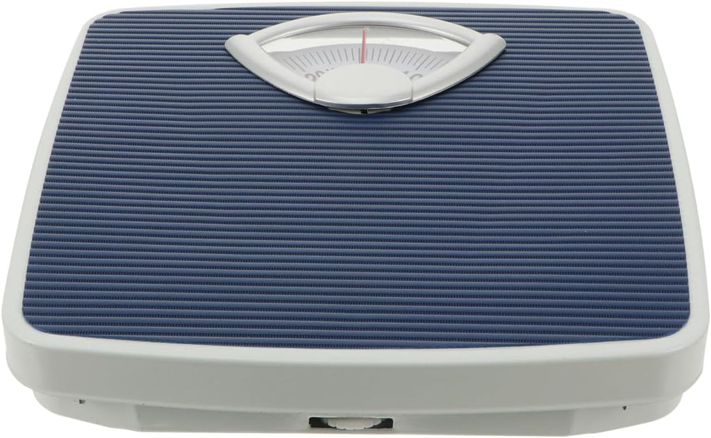 Didiseaon Extra-Large Dial Mechanical Weight Scale Non-Slip Mat Bathroom Body Scale 10.23 Inches Length for Home Restroom Use Seniors No Battery Required Accurate Analog Heavy Duty Capacity Blue