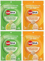 SaltStick FASTCHEWS® Resealable, Variety 4 Pack of Tart Orange & Zesty Lemon-Lime