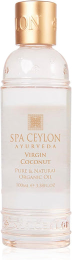 SPA CEYLON VIRGIN COCONUT Pure & Natural Organic Oil | Cold Pressed Coconut Oil for Hair, Skin & Body | 100ml