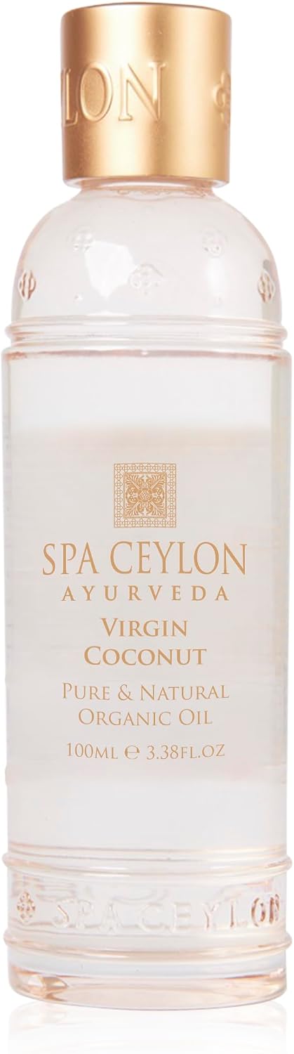 SPA CEYLON VIRGIN COCONUT Pure & Natural Organic Oil | Cold Pressed Coconut Oil for Hair, Skin & Body | 100ml