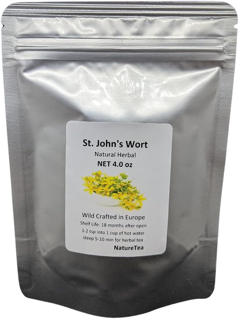 St. John's Wort C/S - Dried Hypericum perforatum Loose Tea from 100% Nature (1 oz)
