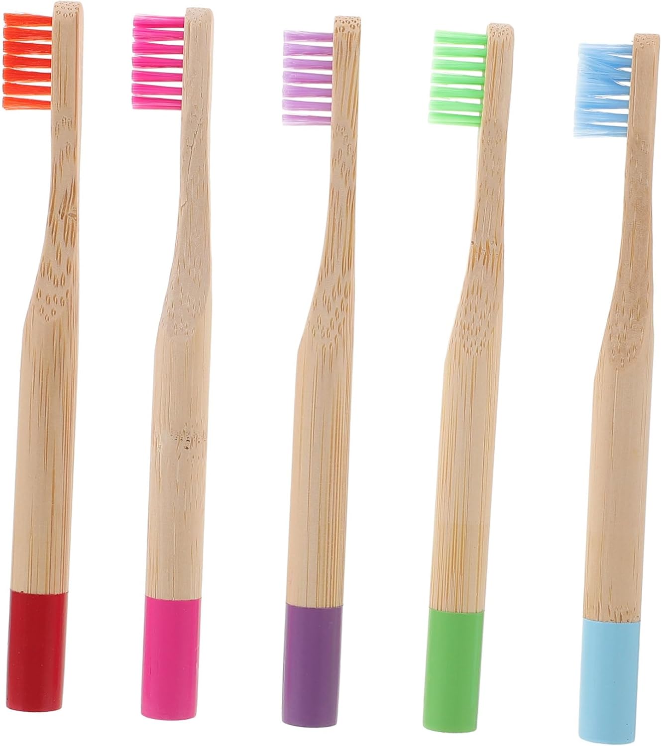 minkissy 15pcs Ergonomic Wooden Boys and Girls Toothbrush Boys and Girls Toothbrushes Soft Bristles for