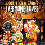 Bulk Candy Variety Pack - Gift Box Halloween - Over 2 lb of Individually Wrapped Candy – Fun Trick or Treat Gift for Kids & Adults, Nut-Free, Gluten-Free