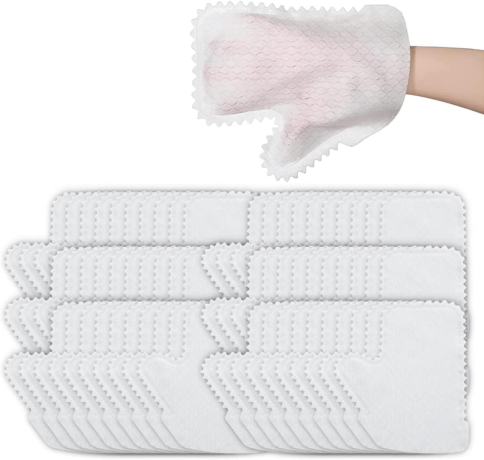 Drkicsy Multi-Purpose Washable Dusting Gloves, Household Cleaning Duster Gloves Home Dust Removal Microfiber Gloves (60, White)
