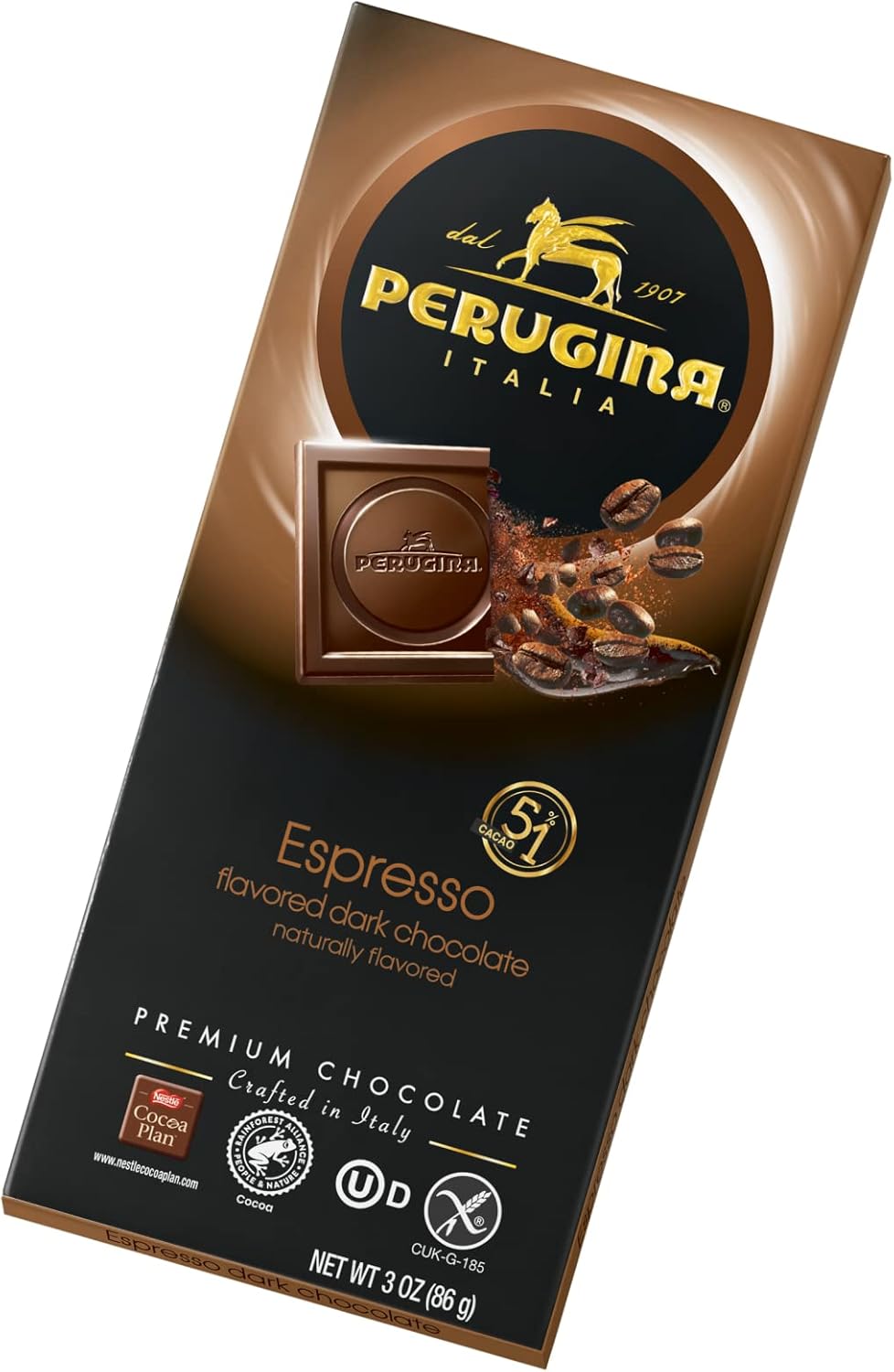 Baci Perugina Dark Chocolate Espresso bar, 3 Ounce (Pack of 12)