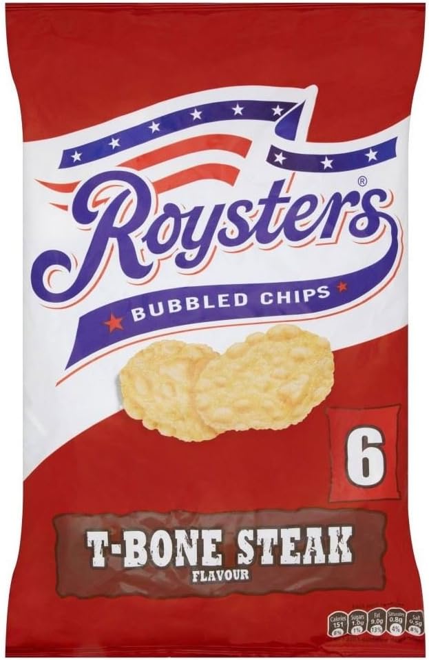 Roysters Chips - T- Bone Steak (6x28g)