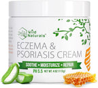 Wild Naturals Eczema & Psoriasis Cream for Dry, Itchy Skin – Eczema Relief for Adults & Kids – Moisturizing Psoriasis Cream with Manuka Honey