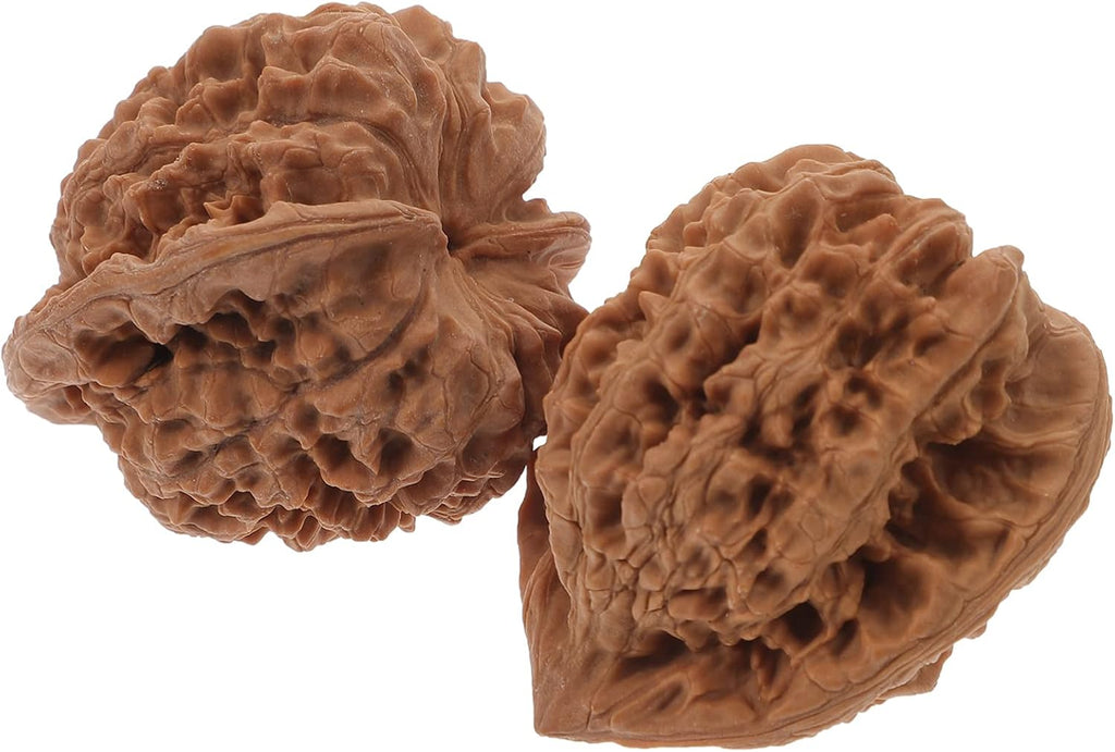 KOMBIUDA 2pcs Walnut Hand Massage Balls Muscle Tension Relief Therapy for Hand Exercise Palm Acupressure and Relaxation