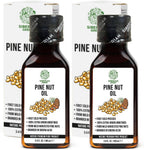 [2 PACK] Siberian Pine Nut Oil | 100% Natural Extra Virgin Cold Pressed 2x100 ml / 6.8 fl oz (2 bottles) | Unrefined Raw No-GMO Vegan | Exclusive Healthy Diet Food Grade
