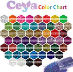 Ceya Chunky Glitter, 4.9oz/ 140g Lemon Yellow Craft Glitter Powder Mixed Fine Flakes Iridescent Nail Sequins for Nail Art, Hair, Epoxy Resin, Tumblers, Slime, Painting, Festival Decor