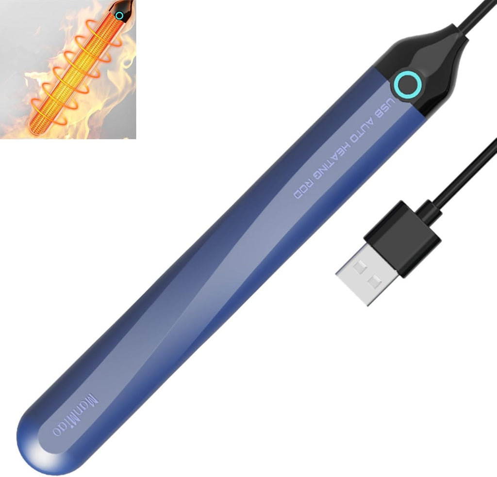 USB Space Heater Pad Stick Automatic Temperature Control 46℃ Heating Uniform Toys Warmer Cable Length 2.3ft (Purple)