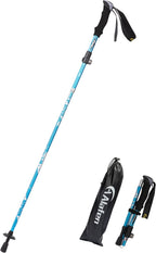 Lightweight Collapsible Trekking Pole - 7075 Aluminum Adjustable Walking Stick for Hiking & Travel, Foldable Quick-Lock Design, Single Pole for Adults & Seniors
