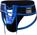 JOCKMAIL Men's Briefs Jock Strap Athletic Supporter Wide Belt Comfortable Men Sport Underwear Briefs for Gym Sport