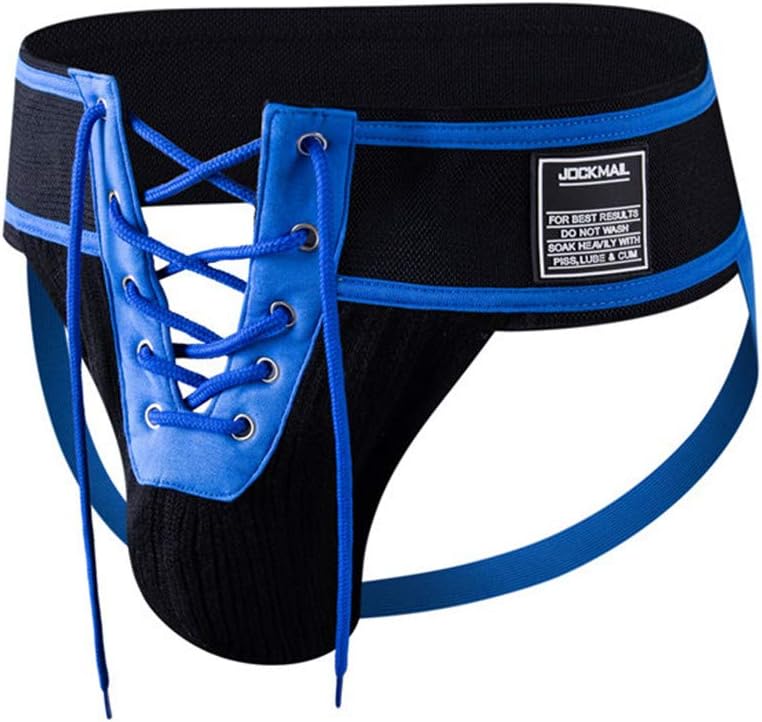 JOCKMAIL Men's Briefs Jock Strap Athletic Supporter Wide Belt Comfortable Men Sport Underwear Briefs for Gym Sport