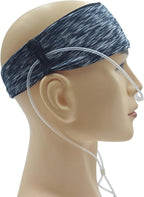 Comfortable Ear Protectors for Oxygen Tubing - Cannula Headband Hairband | Elevate Your Oxygen Experience, Secure Fit to Prevent Ear Soreness (Black and white stripes)