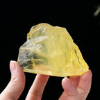 Apengshi 1pcs Citrine Raw Crystal 0.44-0.55lb Natural Crystal Healing Stones Rough Crystal Gemstones for Tumbling, Polishing, Home Decoration, Fish Tank Decoration DIY, Wicca Therapy