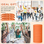 Liliful 100 Pcs Silicone Rubber Wristbands Rubber Wristband Bracelet Bands for Silicone Wristbands for Women Men(Orange)