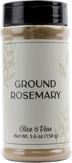 Olive & Vine Ground Rosemary, Earthy & Piney Flavor, Seasoning for Roasts, Soups, and Stews, With Rich Tradition, Authentic Taste, For Global Recipes (5.6 Ounce)