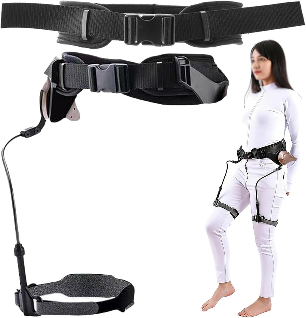 Adjustable Bionic Body Power Walking Aids,Exoskeleton Assistance for Walking,Elderly, Hiking,Climbing,Battery-Free(Right Leg)