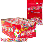 Smarties Candy Variety Pack – Giant Rolls Box (34 oz, 36 Rolls) + 5 oz Peg Bag – Gluten Free & Vegan Candy, Peanut Free & Dairy Free – Classic Original Flavor from Family-Owned Company Since 1949