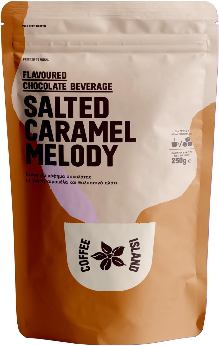 Coffee Island Chocolate Beverage Salted Caramel Melody Prepacked 250g