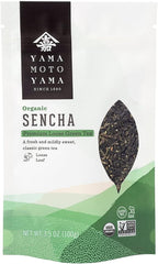 Yamamotoyama Organic Sencha Loose Leaf Green Tea, 3.5 oz pack, Caffeinated