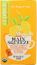 Clipper Tea - Organic Tea - Main Squeeze - Case of 6 - 20 Bags