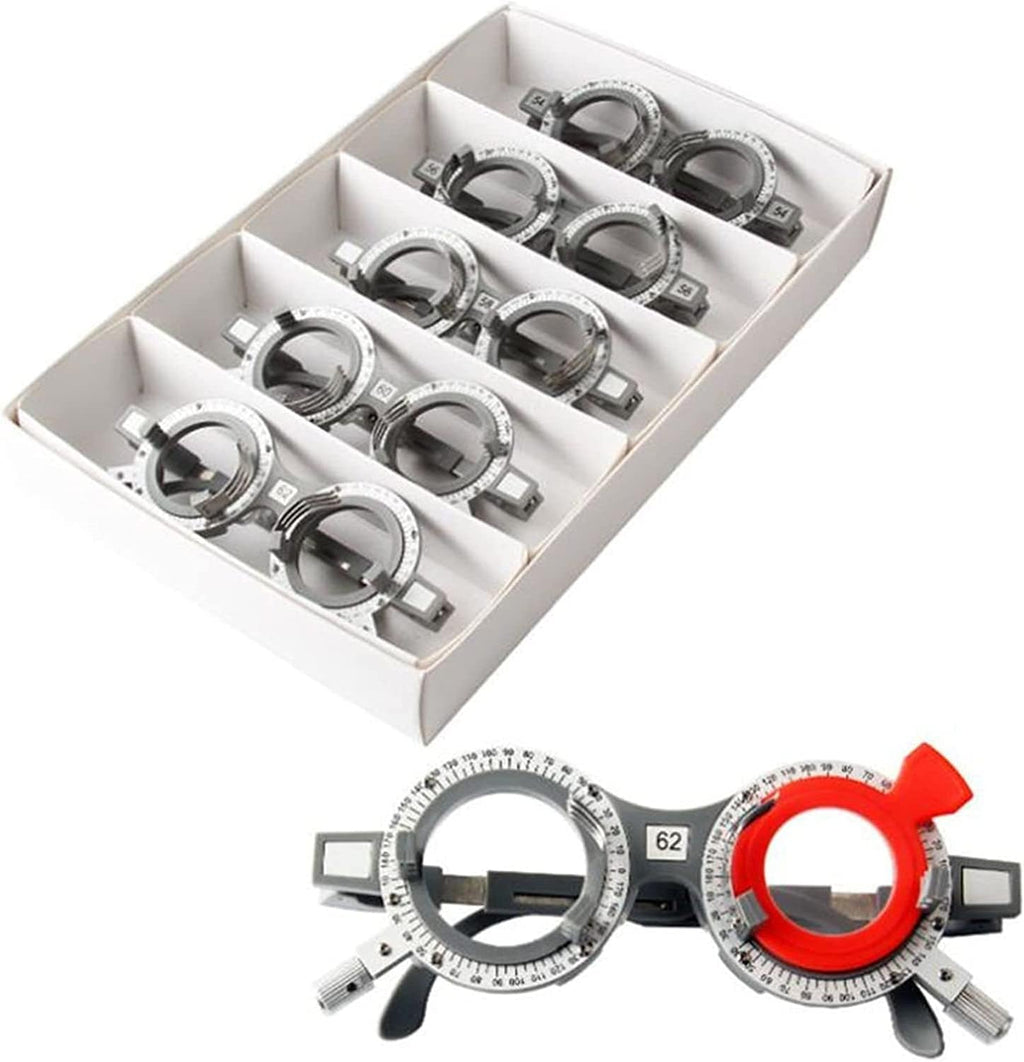 Optical Optic Trial Lens Frame Nylon Optometry Frame,PD 52/54/56/58/60/62/64/66/68/70Mm Optical Optometry Trial Frame, Eyeglasses Optometry Optician Trial Lens