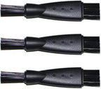 HQRP 3-Pack Cleaning Brush Compatible with Braun 340s-4, 370, 350cc, 370cc, 370cc-4, 350cc-4, Contour Classic Model 380, 5877, 5887, 5888 Electric Shaver, Trimmer