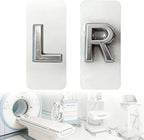 X-ray Markers with Lead Letters "L" & "R", 100Pcs Each, Small Rectangle Radiology Markers, Darkroom Supplies for Radiologists Nurses Doctors Orthopedic Students