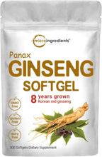Micro Ingredients Red Panax Ginseng Supplement 300 Softgels | High Potency Korean Ginseng Root Extract| Supports Energy & Immune Health | Non-GMO*